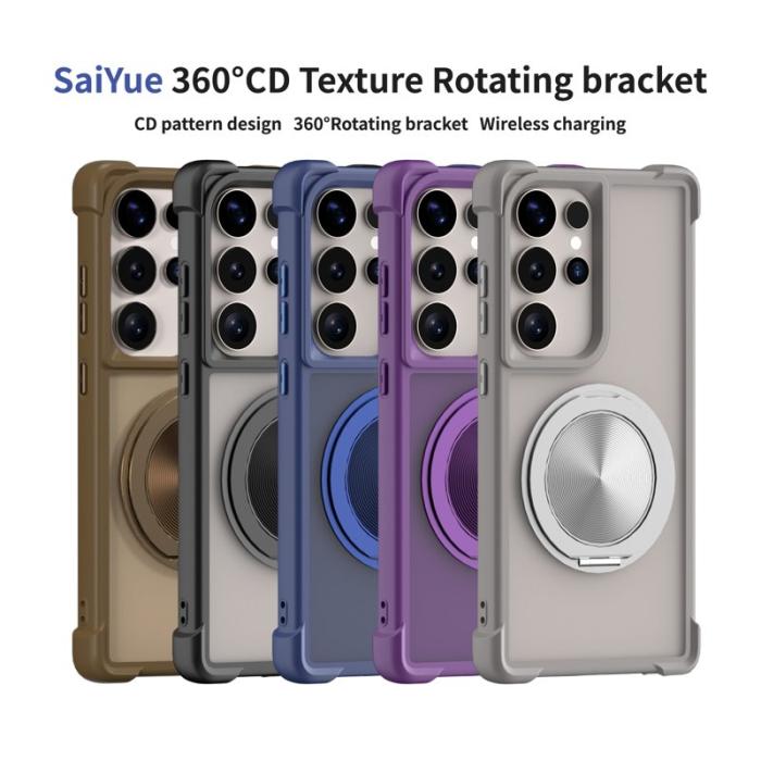 OEM - Mobilskal för Samsung Galaxy S26 Ultra Magnetiskt Kickstand TPU + PC - Grå