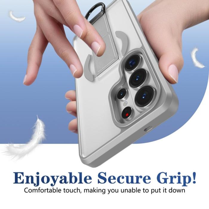 OEM - Mobilskal för Samsung Galaxy S26 Ultra Magnetiskt Kickstand TPU + PC - Grå