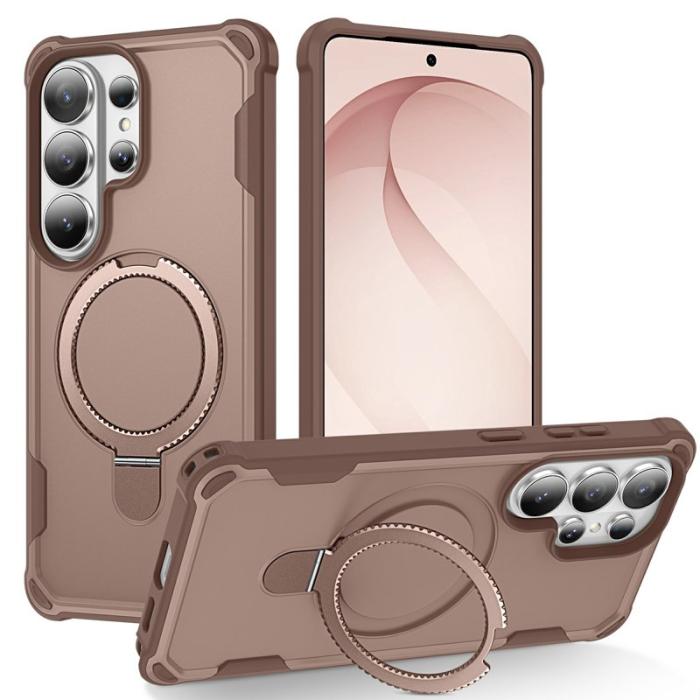 OEM - Mobilskal för Samsung Galaxy S26 Ultra Magnetiskt Kickstand TPU + PC - Guld