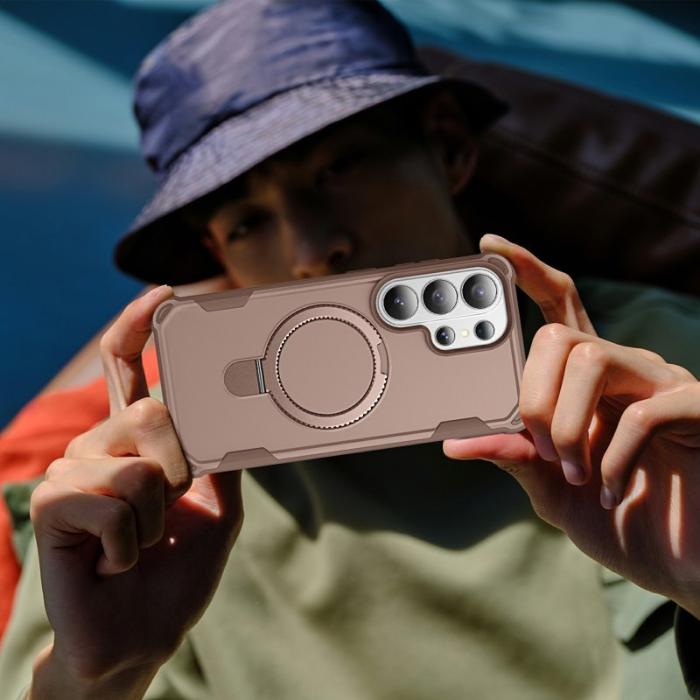 OEM - Mobilskal för Samsung Galaxy S26 Ultra Magnetiskt Kickstand TPU + PC - Guld