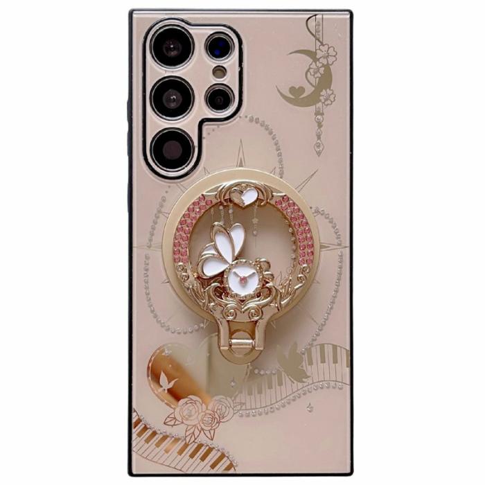 OEM - Mobilskal för Samsung Galaxy S26 Ultra Magnetiskt Kickstand TPU + PC - Guld