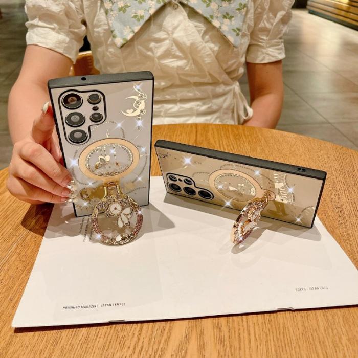 OEM - Mobilskal för Samsung Galaxy S26 Ultra Magnetiskt Kickstand TPU + PC - Guld