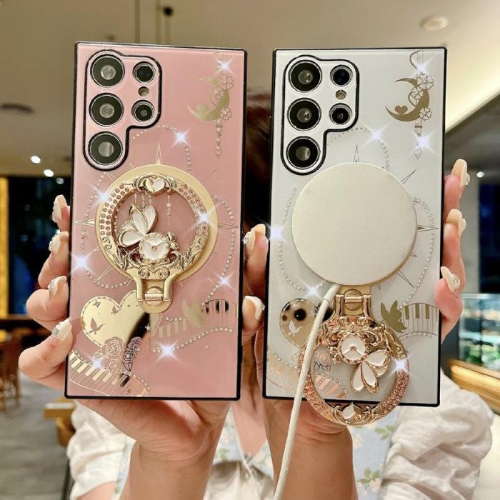 OEM - Mobilskal för Samsung Galaxy S26 Ultra Magnetiskt Kickstand TPU + PC - Guld