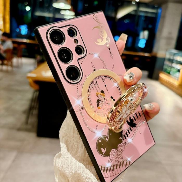 OEM - Mobilskal för Samsung Galaxy S26 Ultra Magnetiskt Kickstand TPU + PC - Guld