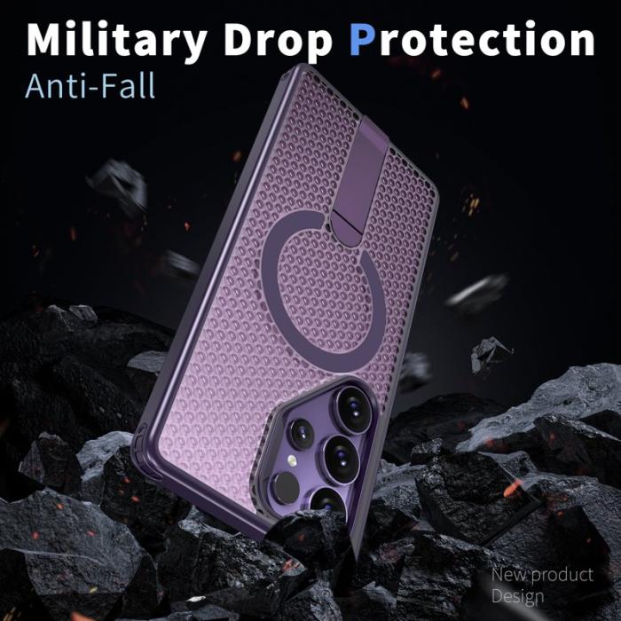 OEM - Mobilskal för Samsung Galaxy S26 Ultra Magnetiskt Kickstand TPU PC - Lila