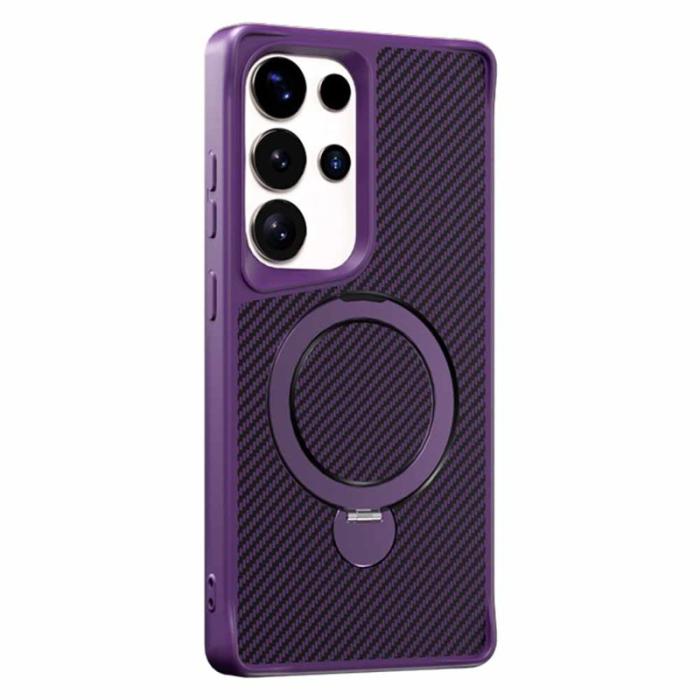 OEM - Mobilskal för Samsung Galaxy S26 Ultra Magnetiskt Kickstand TPU + PC - Lila