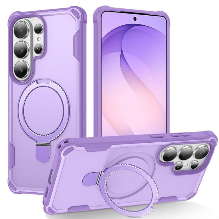 OEM - Mobilskal för Samsung Galaxy S26 Ultra Magnetiskt Kickstand TPU + PC - Lila