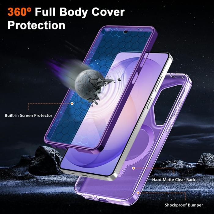 OEM - Mobilskal för Samsung Galaxy S26 Ultra Magnetiskt Kickstand TPU + PC - Lila