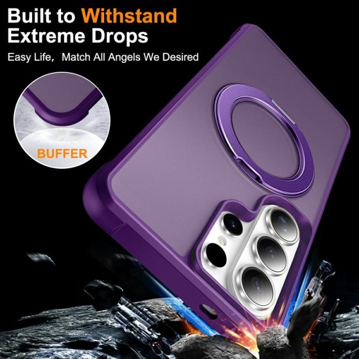 OEM - Mobilskal för Samsung Galaxy S26 Ultra Magnetiskt Kickstand TPU + PC - Lila