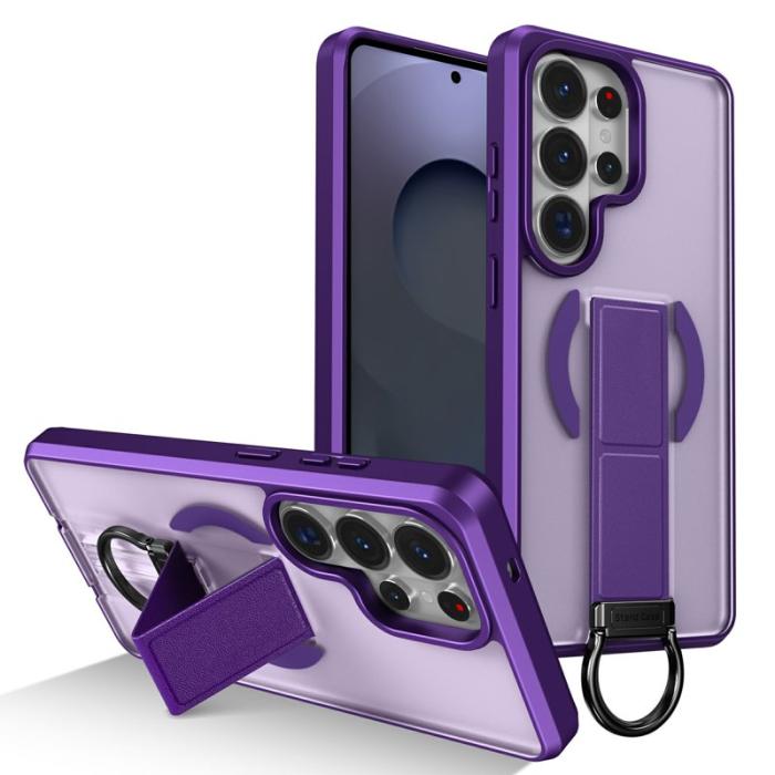 OEM - Mobilskal för Samsung Galaxy S26 Ultra Magnetiskt Kickstand TPU + PC - Lila