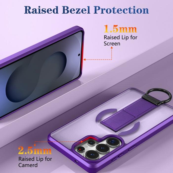 OEM - Mobilskal för Samsung Galaxy S26 Ultra Magnetiskt Kickstand TPU + PC - Lila