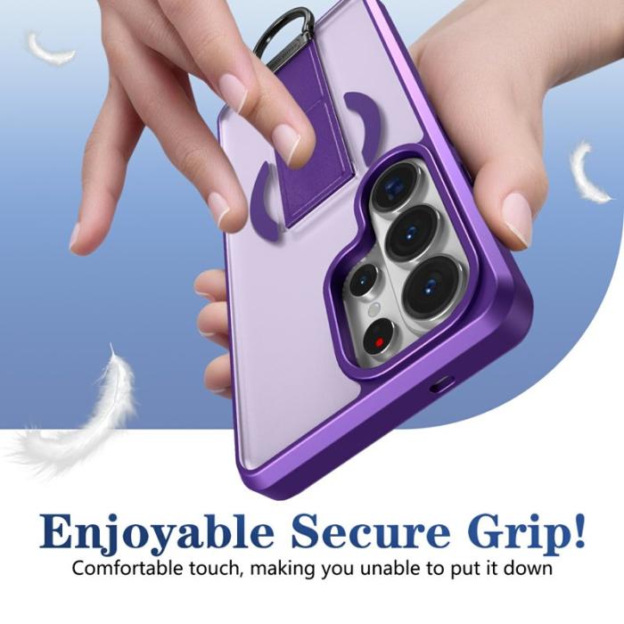 OEM - Mobilskal för Samsung Galaxy S26 Ultra Magnetiskt Kickstand TPU + PC - Lila