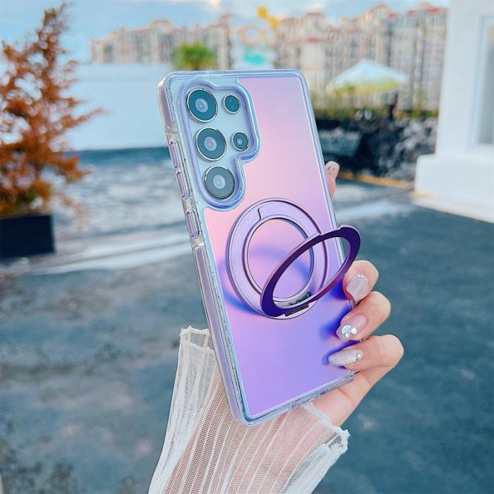 OEM - Mobilskal för Samsung Galaxy S26 Ultra Magnetiskt Kickstand TPU PC - Lila