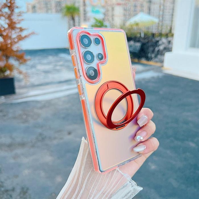 OEM - Mobilskal för Samsung Galaxy S26 Ultra Magnetiskt Kickstand TPU PC - Orange