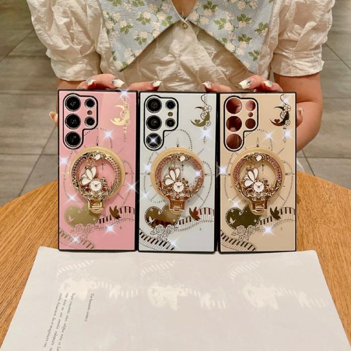 OEM - Mobilskal för Samsung Galaxy S26 Ultra Magnetiskt Kickstand TPU + PC - Rosa