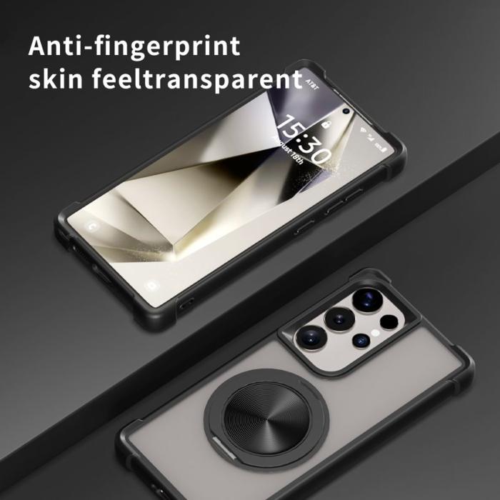 OEM - Mobilskal för Samsung Galaxy S26 Ultra Magnetiskt Kickstand TPU + PC - Svart
