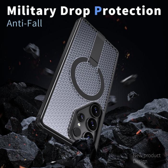 OEM - Mobilskal för Samsung Galaxy S26 Ultra Magnetiskt Kickstand TPU PC - Svart