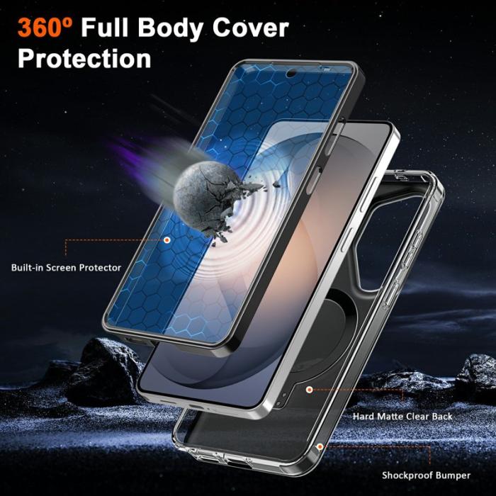 OEM - Mobilskal för Samsung Galaxy S26 Ultra Magnetiskt Kickstand TPU + PC - Svart