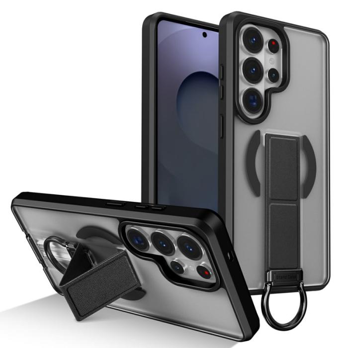 OEM - Mobilskal för Samsung Galaxy S26 Ultra Magnetiskt Kickstand TPU + PC - Svart