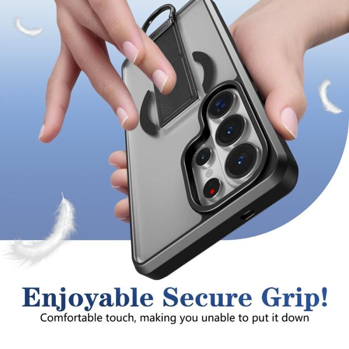 OEM - Mobilskal för Samsung Galaxy S26 Ultra Magnetiskt Kickstand TPU + PC - Svart