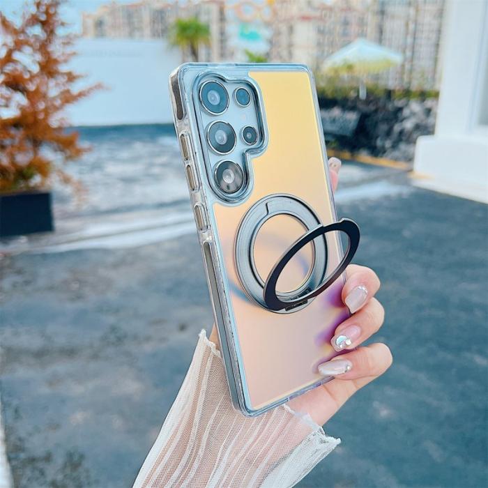 OEM - Mobilskal för Samsung Galaxy S26 Ultra Magnetiskt Kickstand TPU PC - Svart