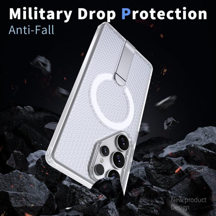 OEM - Mobilskal för Samsung Galaxy S26 Ultra Magnetiskt Kickstand TPU PC - Transparent