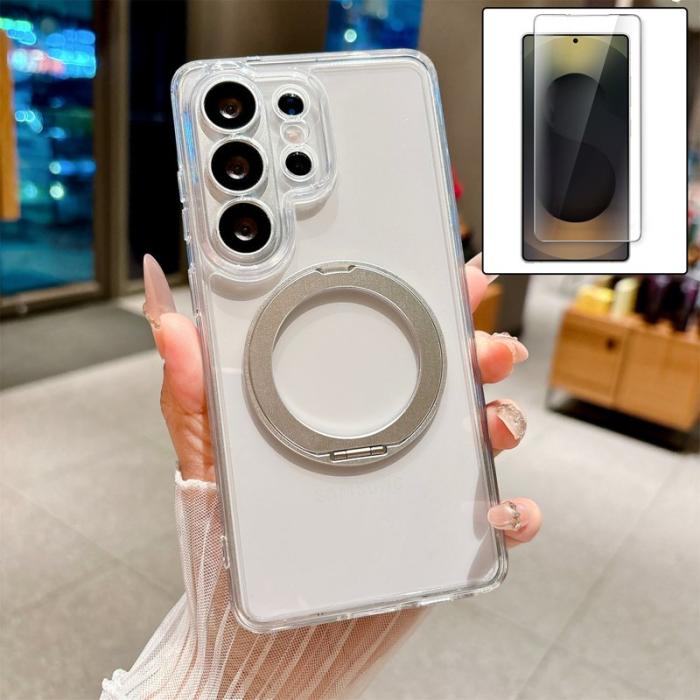 OEM - Mobilskal för Samsung Galaxy S26 Ultra Magnetiskt Kickstand - Transparent