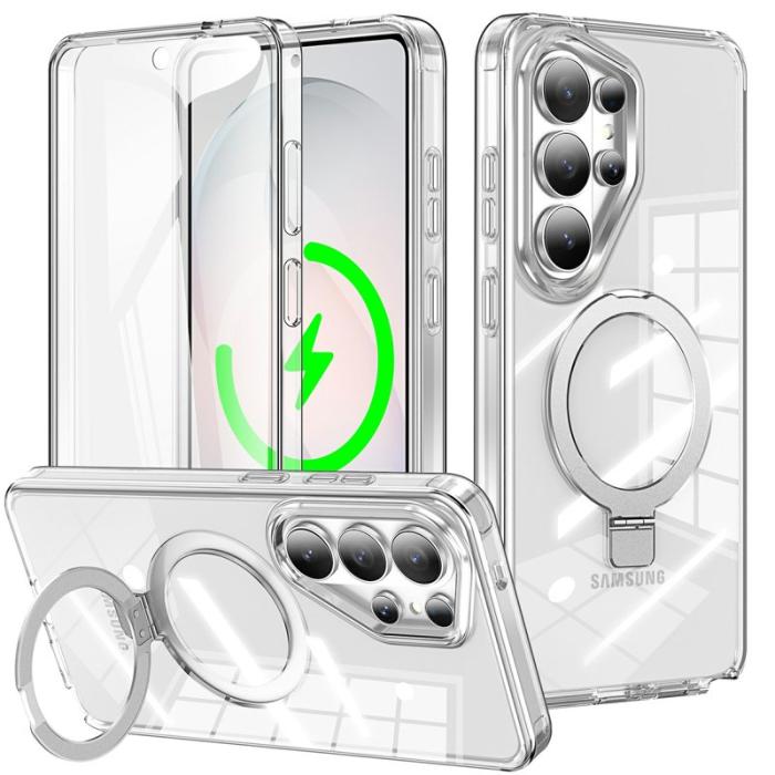 OEM - Mobilskal för Samsung Galaxy S26 Ultra Magnetiskt Kickstand TPU + PC