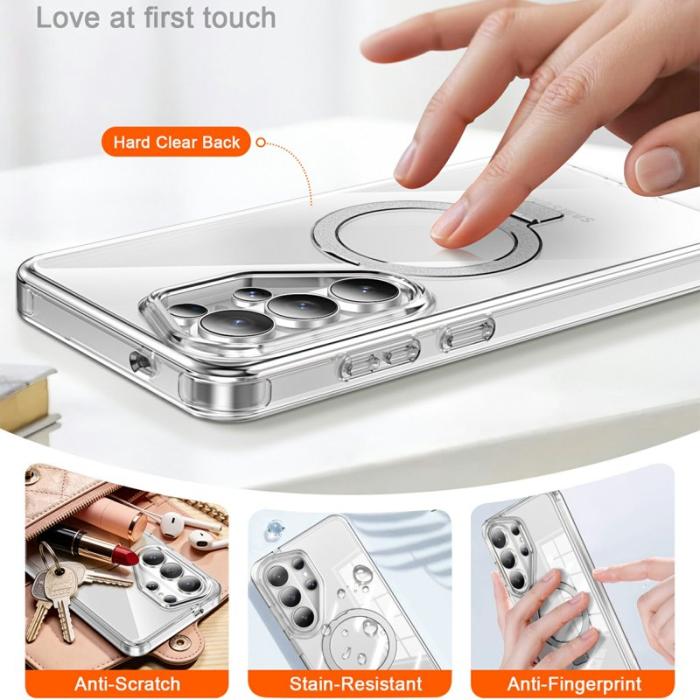 OEM - Mobilskal för Samsung Galaxy S26 Ultra Magnetiskt Kickstand TPU + PC