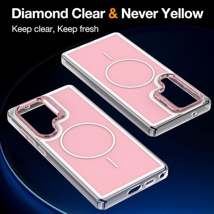 OEM - Mobilskal för Samsung Galaxy S26 Ultra Magnetiskt Kickstand TPU - Rosa