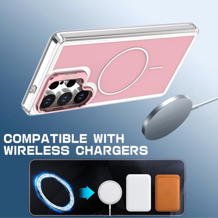 OEM - Mobilskal för Samsung Galaxy S26 Ultra Magnetiskt Kickstand TPU - Rosa