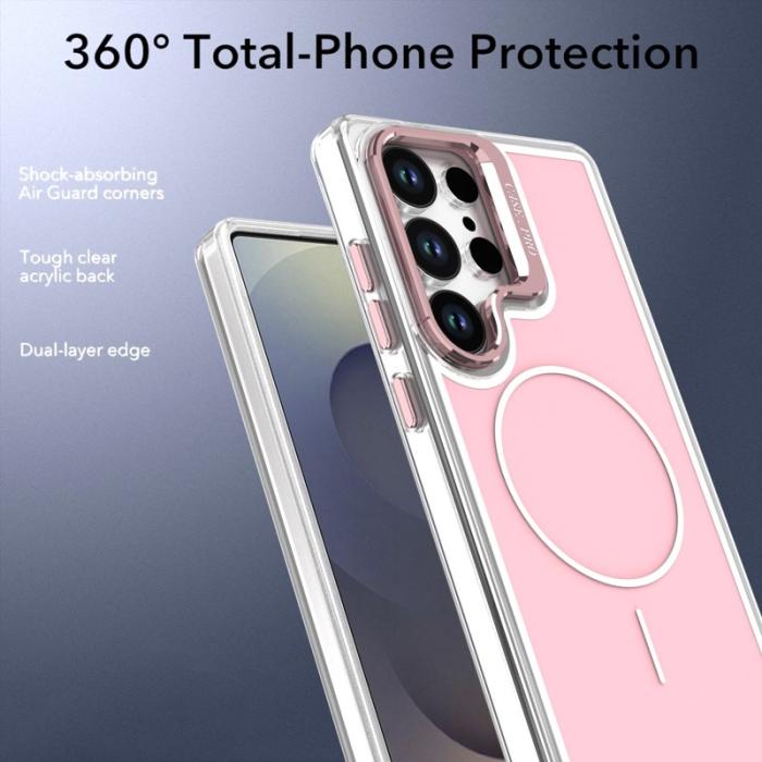 OEM - Mobilskal för Samsung Galaxy S26 Ultra Magnetiskt Kickstand TPU - Rosa