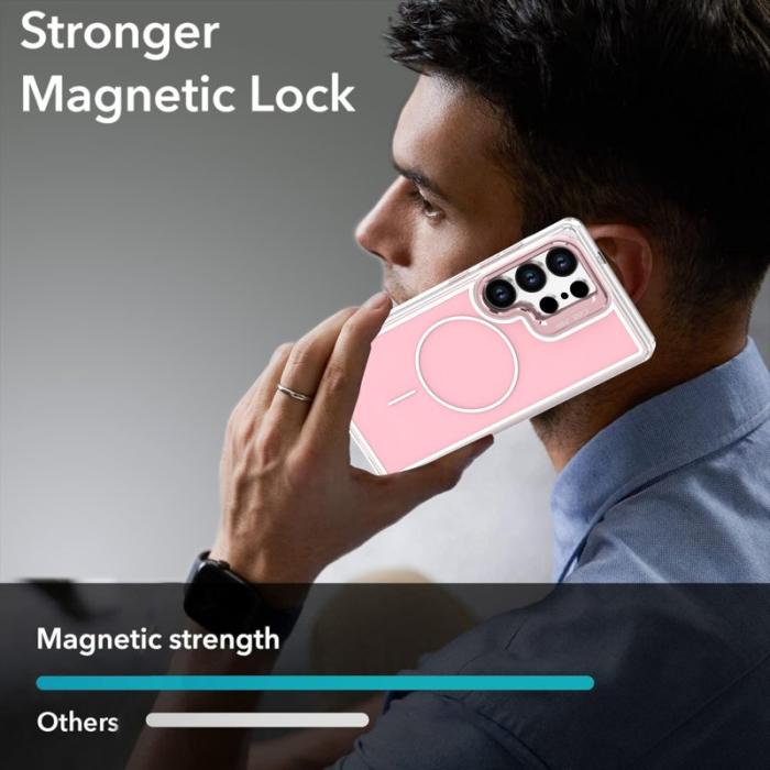 OEM - Mobilskal för Samsung Galaxy S26 Ultra Magnetiskt Kickstand TPU - Rosa
