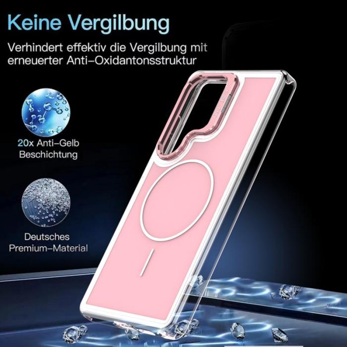 OEM - Mobilskal för Samsung Galaxy S26 Ultra Magnetiskt Kickstand TPU - Rosa