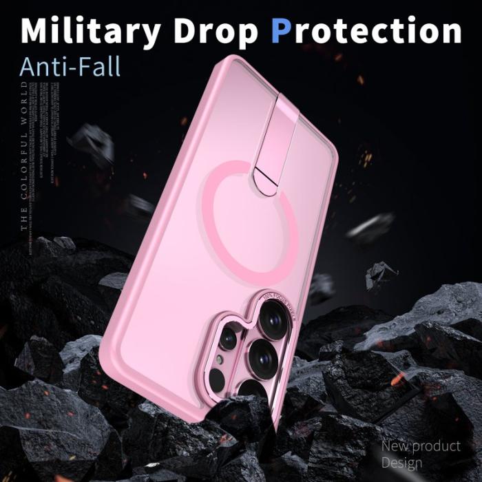 OEM - Mobilskal för Samsung Galaxy S26 Ultra Magnetiskt Kickstand TPU - Rosa