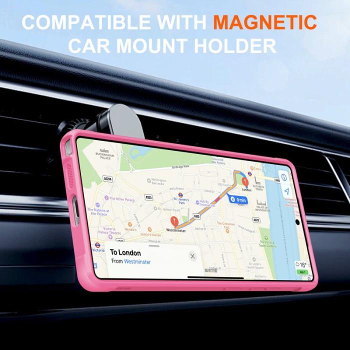 OEM - Mobilskal för Samsung Galaxy S26 Ultra Magnetiskt Kickstand TPU - Rosa