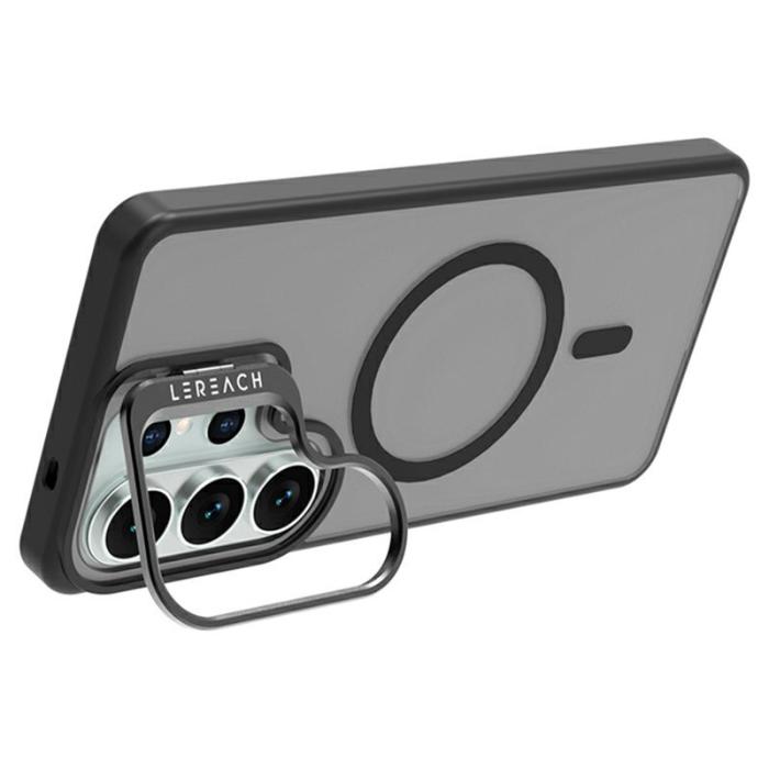 LeReach - LeReach Mobilskal för Samsung Galaxy S26 Ultra Magnetiskt Kickstand TPU - Svart