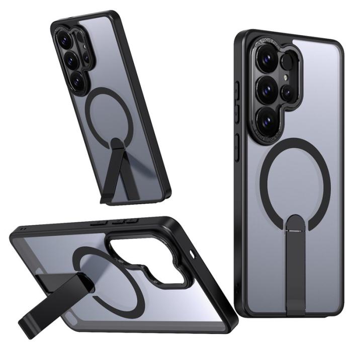 OEM - Mobilskal för Samsung Galaxy S26 Ultra Magnetiskt Kickstand TPU - Svart