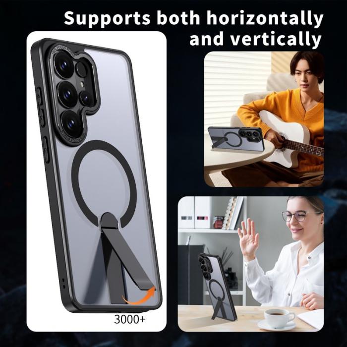 OEM - Mobilskal för Samsung Galaxy S26 Ultra Magnetiskt Kickstand TPU - Svart