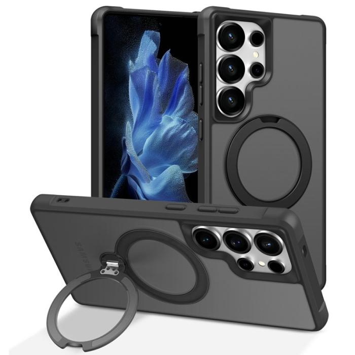 OEM - Mobilskal för Samsung Galaxy S26 Ultra Magnetiskt Kickstand TPU - Svart