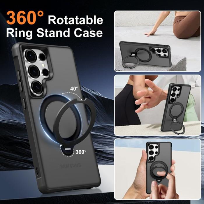 OEM - Mobilskal för Samsung Galaxy S26 Ultra Magnetiskt Kickstand TPU - Svart