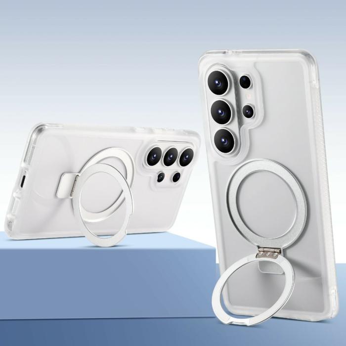 OEM - Mobilskal för Samsung Galaxy S26 Ultra Magnetiskt Kickstand TPU - Vit