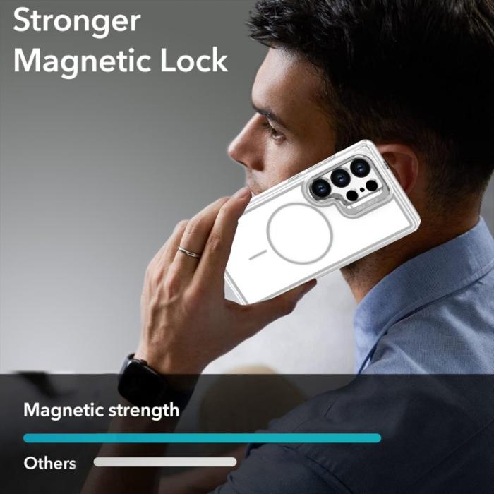 OEM - Mobilskal för Samsung Galaxy S26 Ultra Magnetiskt Kickstand TPU - Vit