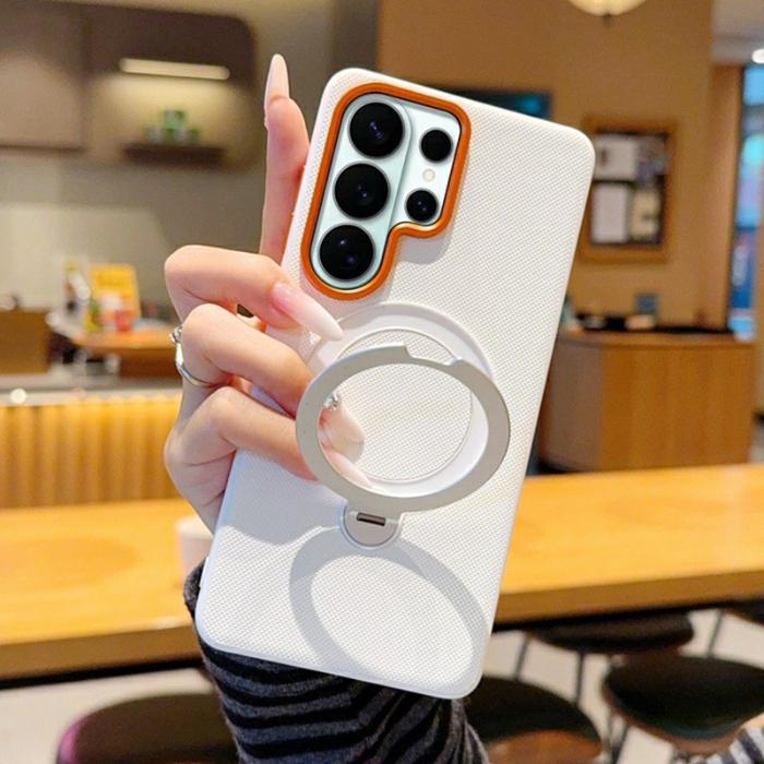 OEM - Mobilskal för Samsung Galaxy S26 Ultra Magnetiskt Kickstand TPU - Vit