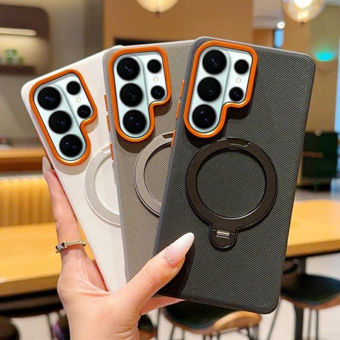 OEM - Mobilskal för Samsung Galaxy S26 Ultra Magnetiskt Kickstand TPU - Vit