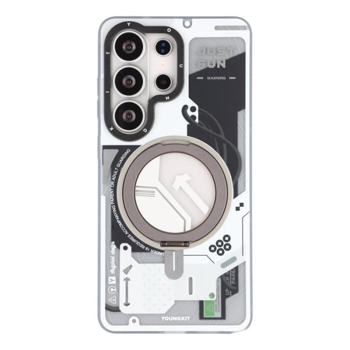 YOUNGKIT - YOUNGKIT Mobilskal för Samsung Galaxy S26 Ultra Magnetiskt Kickstand TPU - Vit