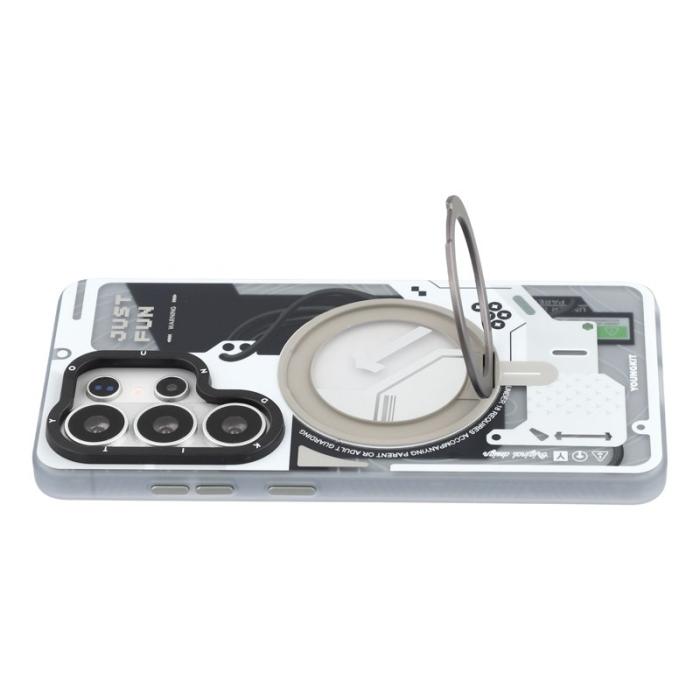 YOUNGKIT - YOUNGKIT Mobilskal för Samsung Galaxy S26 Ultra Magnetiskt Kickstand TPU - Vit