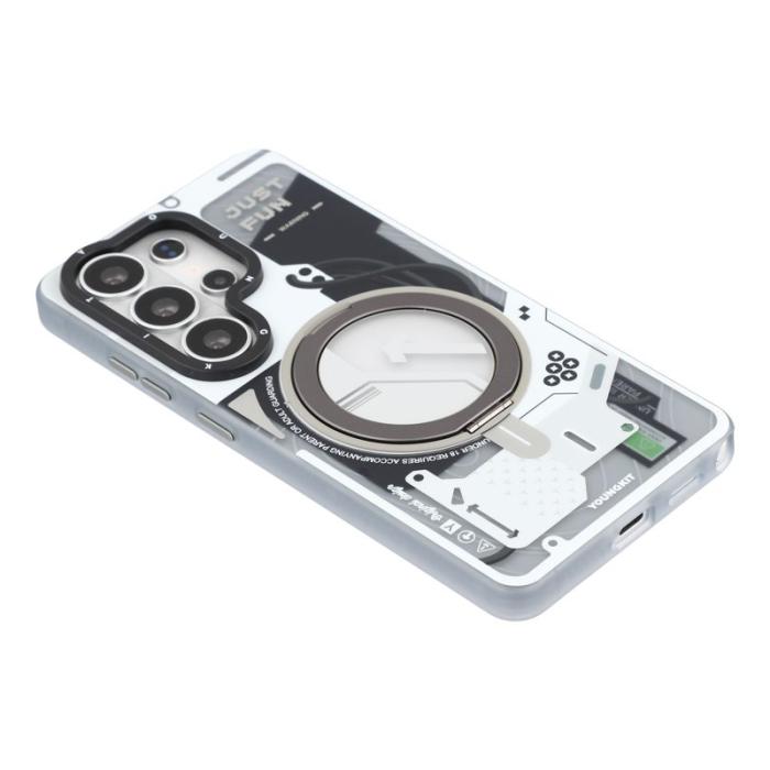 YOUNGKIT - YOUNGKIT Mobilskal för Samsung Galaxy S26 Ultra Magnetiskt Kickstand TPU - Vit
