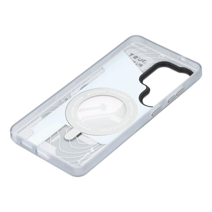 YOUNGKIT - YOUNGKIT Mobilskal för Samsung Galaxy S26 Ultra Magnetiskt Kickstand TPU - Vit