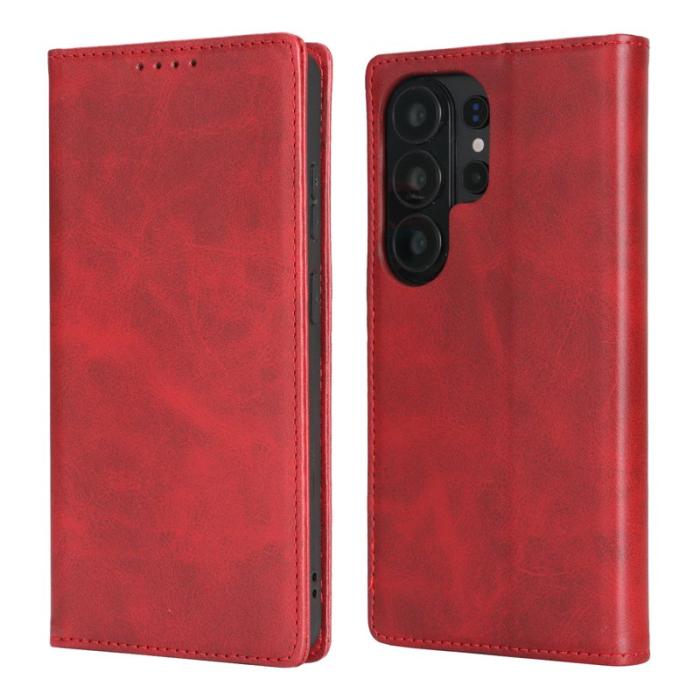 OEM - Mobilskal för Samsung Galaxy S26 Ultra Magnetiskt Konstläder - Röd